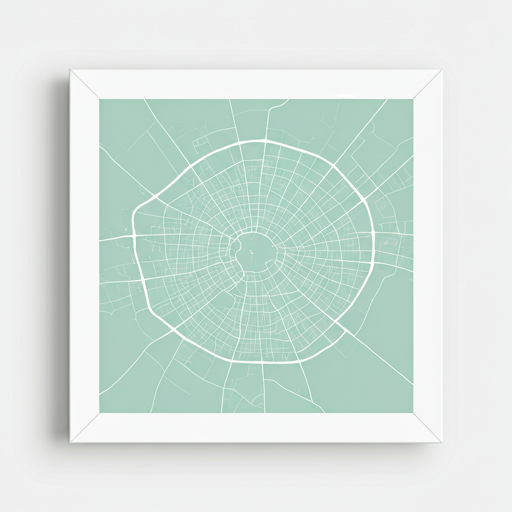 City map of Madrid Spain neighborhood