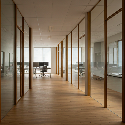 Modern office in Spain with natural light